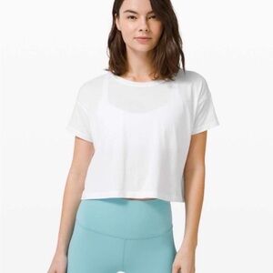 Luluemon Cates Cropped Tee.